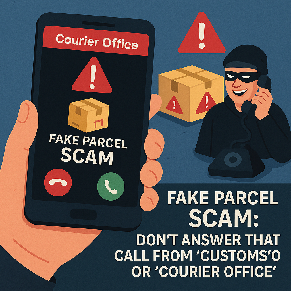 फर्जी पार्सल स्कैम: 'कस्टम्स' या 'कूरियर ऑफिस' से आया कॉल मत उठाइए!