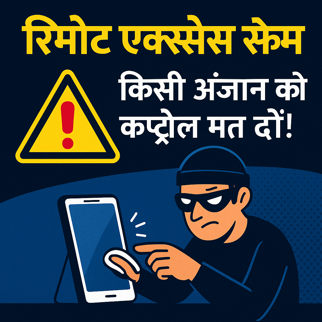 रिमोट एक्सेस स्कैम: किसी अजनबी को अपने फोन का कंट्रोल मत दीजिए!