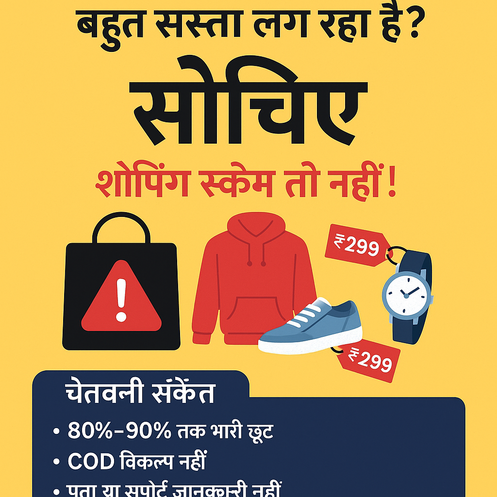 बहुत सस्ता लग रहा है? सोचिए — कहीं यह शॉपिंग स्कैम तो नहीं!
